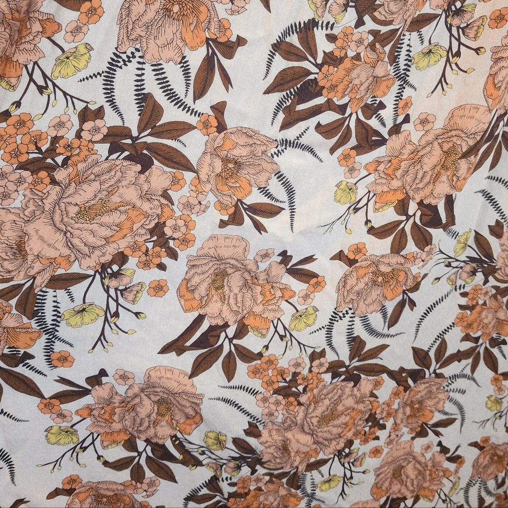 MAAJI CREMON AURORA TROPICAL FLORAL MAXI DRESS FRONT OPENING SIZE LARGE - Picture 14 of 16